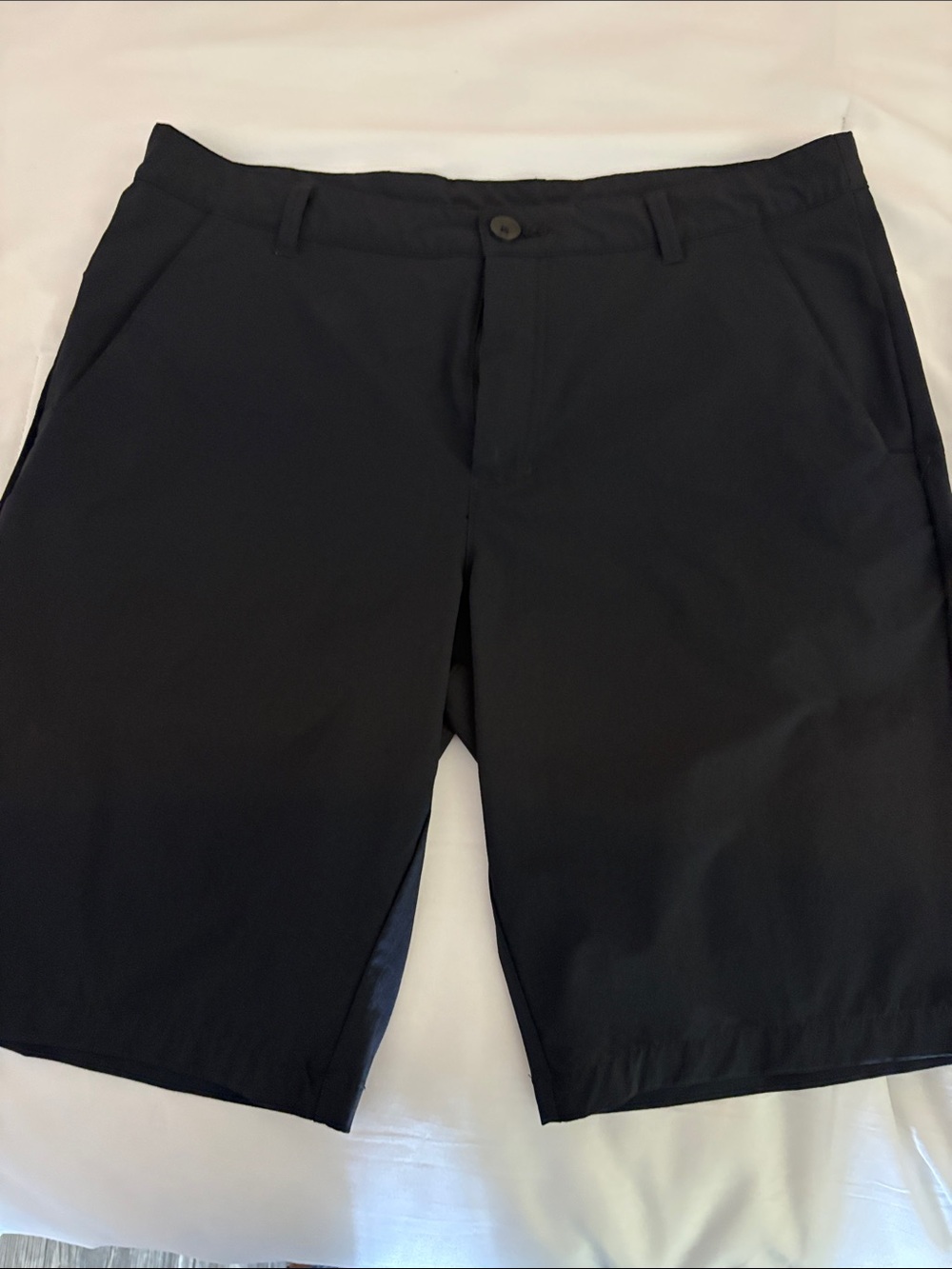 Oakley Men's Black Flat-Front Athletic Shorts
